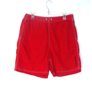 NAUTICA Men's SWIM SHORTS Large RED‎ / Blokecore